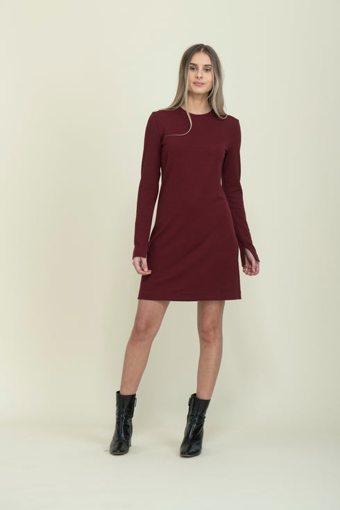 Katie-Reversible Tie Neck Dress